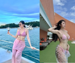 Hậu hóa Hằng Nga, nữ tiếp viên hàng không khoe body cực cháy