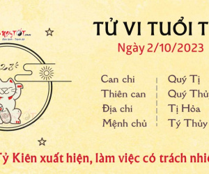 Tử vi thứ 2 ngày 2/10/2023 của 12 con giáp: Thìn suôn sẻ, Mùi chịu ấm ức