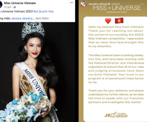 Tổ chức Miss Universe kiểm tra tính minh bạch cuộc thi Bùi Quỳnh Hoa đăng quang