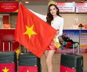 Lê Hoàng Phương ra Hà Nội chinh chiến Miss Grand: Thiên Ân và dàn hậu đến tiễn, catwalk mở màn thế nào?