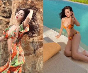 Vẻ đẹp không tì vết từ mặt đến dáng của mỹ nhân được mệnh danh là 'bom gợi cảm VTV'