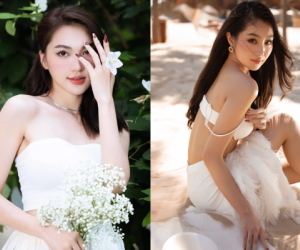 Bất ngờ danh tính 2 gái xinh xuất hiện trên sân Hàng Đẫy: Đều là những nàng Hậu xinh đẹp, một người còn có tình trường li kì