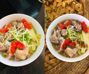 Tìm hương vị bún dọc mùng trong cái lạnh đầu mùa Hà Nội