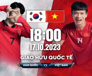 Xem trực tiếp trận giao hữu giữa Việt Nam và Hàn Quốc ở đâu, trên kênh nào?