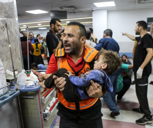 Bệnh viện ở Dải Gaza bị tập kích, ít nhất 500 người chết