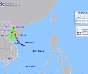 Bão số 5 khả năng đổi hướng đột ngột trên Vịnh Bắc bộ, Miền Bắc đón không khí lạnh