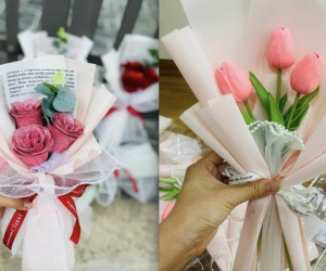 Hoa sáp ‘phủ sóng’ chợ 20/10, dân buôn bán 1,5 vạn bó