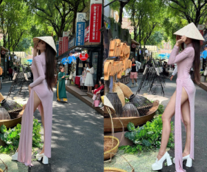 Danh tính hot girl hở bạo tại đường sách: Từng dính drama với Thùy Tiên