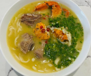 Độc đáo món cháo mì Quảng Bình, nhồi bột càng kỹ sợi mì càng ngon
