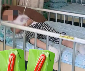 Hai cháu nhập viện do vô tình uống phải chai nước có chứa chất độc công nghiệp do bà mang về khi đi nhặt ve chai