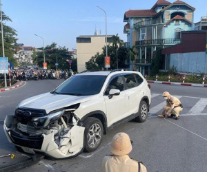 Tai nạn liên hoàn tại đường dẫn lên cầu Chương Dương, giao thông ùn tắc kéo dài