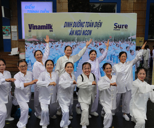 Vinamilk Sure Prevent Gold đồng hành lan tỏa cảm hứng rèn luyện sức khỏe cho người cao tuổi
