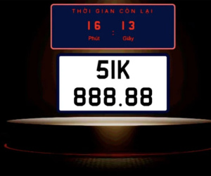 Người trúng đấu giá biển số xe 'siêu đẹp' 51K-888.88 đã nộp tiền