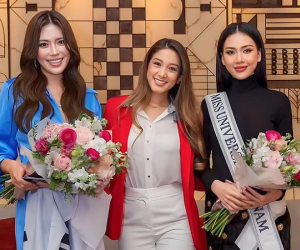 Miss Universe 2023: Quỳnh Hoa cười tươi múa, CH Dominica đi thi bằng phi cơ
