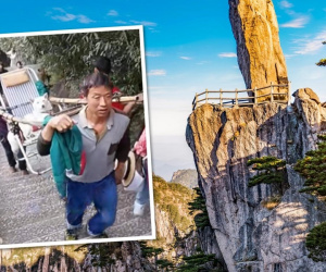 Du khách Trung Quốc gây sốc vì chi 3,3 triệu đồng thuê người rước chó cưng lên núi