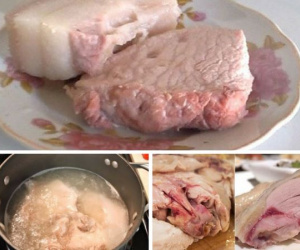 Thịt luộc chín nhưng bên trong có màu đỏ do chứa chất độc hại cho cơ thể?