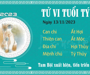 Tử vi thứ 2 ngày 13/11/2023 của 12 con giáp: Mùng 1 đầu tháng Tý có tiến triển
