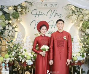 Combo áo dài - son đỏ ngày cưới 'lên ngôi': Từ Thanh Hằng, Puka đến Doãn Hải My đều xinh lung linh