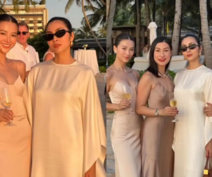 Bạn bè tiết lộ ảnh Tăng Thanh Hà đi đám cưới, phát hiện một điểm cực khác biệt của 'ngọc nữ' khi đứng giữa dàn mỹ nhân