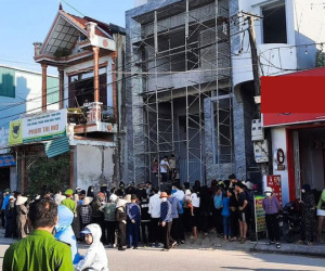 Vợ chồng ở Thái Bình tuyên bố vỡ hụi, hàng chục người mang quan tài đi tìm