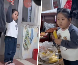 Bé gái 5 tuổi khiến cư dân mạng sửng sốt khi 'nhập vai' làm cô giáo dạy cả gia đình
