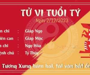 Tử vi 12 con giáp hôm nay - thứ 7 ngày 02/12/2023: Tý bất ổn, Mùi ăn nên làm ra