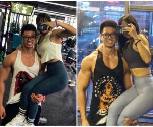 Chàng trai 6 múi vạm vỡ như 'quái vật' khoe khéo bạn gái với tư thế chụp ảnh hút hồn