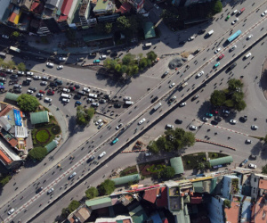 Hà Nội xén đảo cây xanh, vỉa hè để giải bài toán ùn tắc cho Ngã Tư Sở
