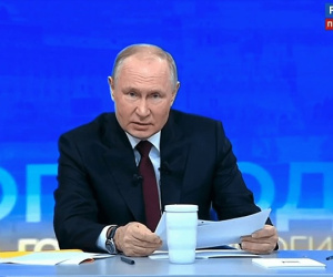 Họp báo quốc tế, Tổng thống Putin nói xung đột với Ukraine 'sắp kết thúc'