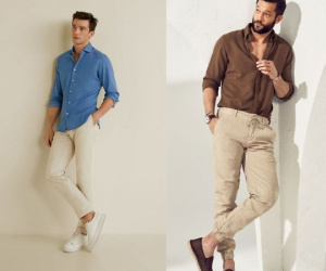 Mẹo nhỏ giúp chàng phối đồ với áo sơ mi kaki cực 'chất'