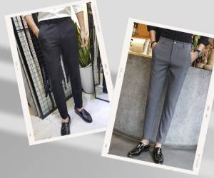 Giới thiệu những mẫu quần tây lưng cao nam công sở chuẩn style Hàn Quốc