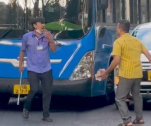 Cầm gậy sắt 'gây chiến' với lái xe ô tô, tài xế xe buýt bị đình chỉ