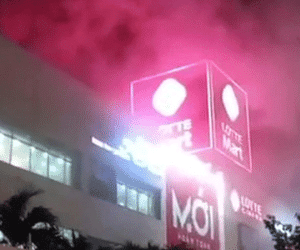 Cháy tại Lotte Mart quận 7, khách hỗn loạn tháo chạy