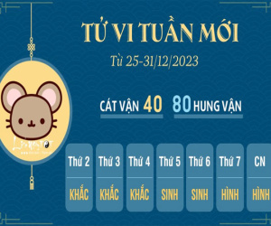 Tử vi tuần mới của 12 con giáp từ 25-31/12/2023: Sửu tham vọng, Tý gặp trở ngại