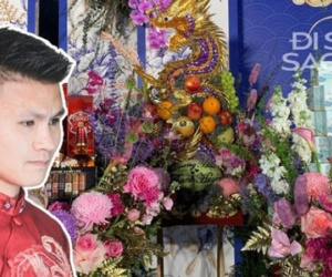 Tráp dát vàng, đính 700 viên đá được Quang Hải chuẩn bị trong đám hỏi với Chu Thanh Huyền