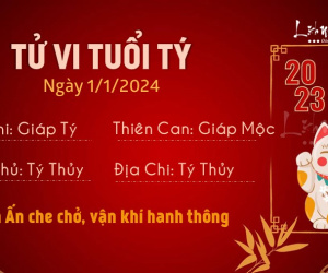 Tử vi thứ 2 ngày 1/1/2024 của 12 con giáp: Tết dương này tiền về túi ai?
