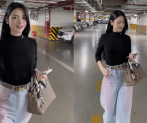 Chu Thanh Huyền tay cầm túi hiệu, đi xe tiền tỷ của Quang Hải nhưng dân tình lại chú ý đến chiếc áo đang mặc