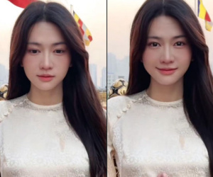Khoe khoảnh khắc diện áo dài, Lê Bống bất ngờ nhận về lời khen đẹp như AI