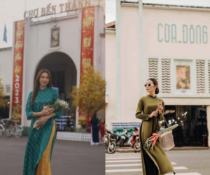 Giới trẻ 2 miền chen chân chụp ảnh áo dài đón Tết, 'cô hai, mợ ba' xuất hiện khắp muôn nơi