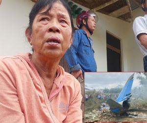 Nhân chứng kể lại phút máy bay quân sự rơi vào vườn nhà dân