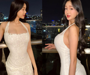 Diện đầm gái xinh Gen Z khoe vòng 1 đầy đặn hút ánh nhìn
