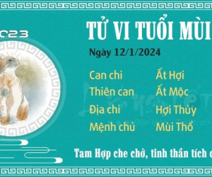 Tử vi thứ 6 ngày 12/1/2024 của 12 con giáp: Mùi tích cực, Tuất nhàn nhã