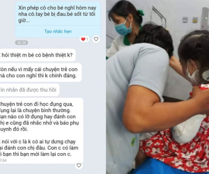 Xôn xao vụ phụ huynh xin cho con nghỉ học vì gãy tay, cô giáo nhắn: Không ưng lớp này thì xin chuyển lớp khác?