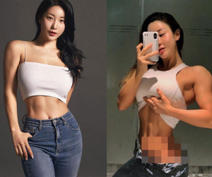 Cô gái cơ bắp như đàn ông, ngoài đời gợi cảm ai cũng 'choáng'