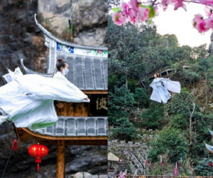 Khu du lịch bí ẩn giúp du khách thỏa trí bay lượn như trong phim kungfu