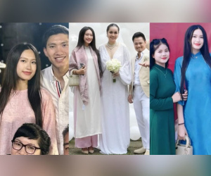Doãn Hải My ưa chuộng diện áo dài, xách túi trăm triệu đi ăn cưới cùng Văn Hậu: Đẹp, sang, khéo che vòng 2 giữa nghi vấn có tin vui