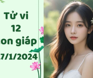 Tử vi 12 con giáp hôm nay - thứ 4 ngày 17/01/2024: Dần rủng rỉnh, Tuất coi chừng kẻ xấu