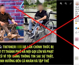 Sự thật tin Tiktoker ngồi xe lăn bị phạt 7,5 triệu đồng sau bài đăng 'bị quán phở đuổi'