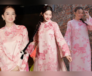 Kiểu áo dài thêu nổi đình đám khắp các local brand Việt: Hội chị em đang thấy 'loạn' về giá
