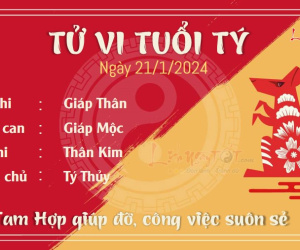 Tử vi chủ nhật ngày 21/1/2024 của 12 con giáp: Tý suôn sẻ, Hợi cả tin